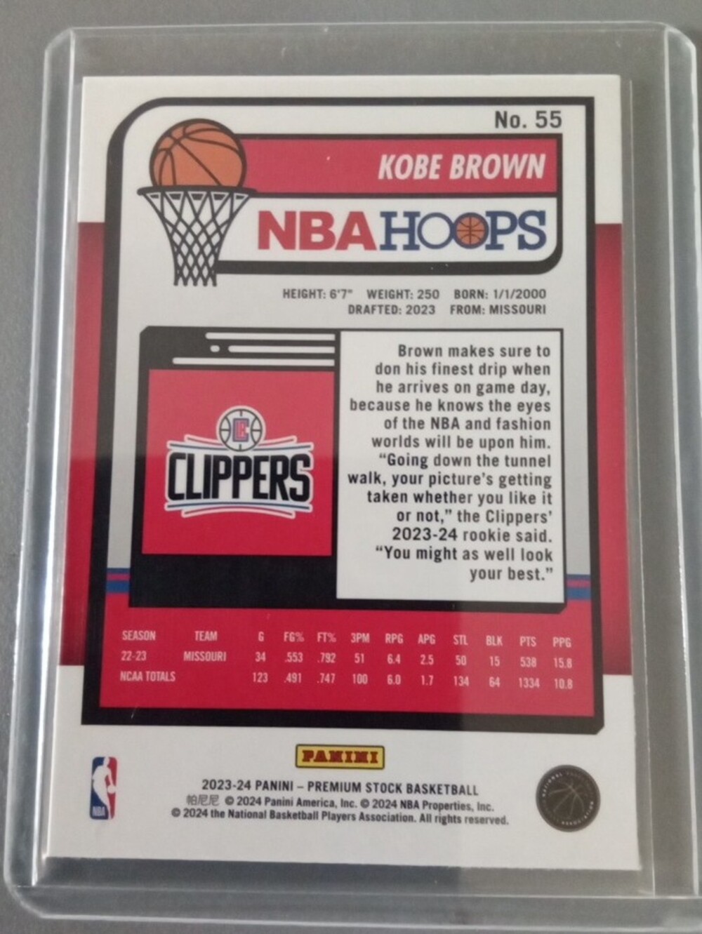 2 Card Kobe Brown Rc Lot. - Picture 4 of 6